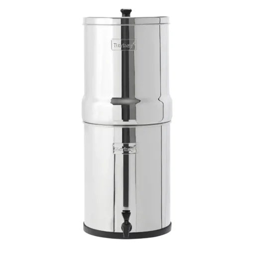 Purificateur d&#039;eau Berkey Royal en acier inoxydable avec système de filtration à gravité, idéal pour les foyers de taille moyenne